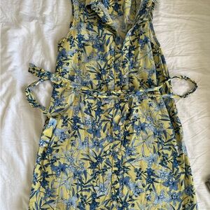 Tommy Hilfiger Yellow and Blue Floral Dress